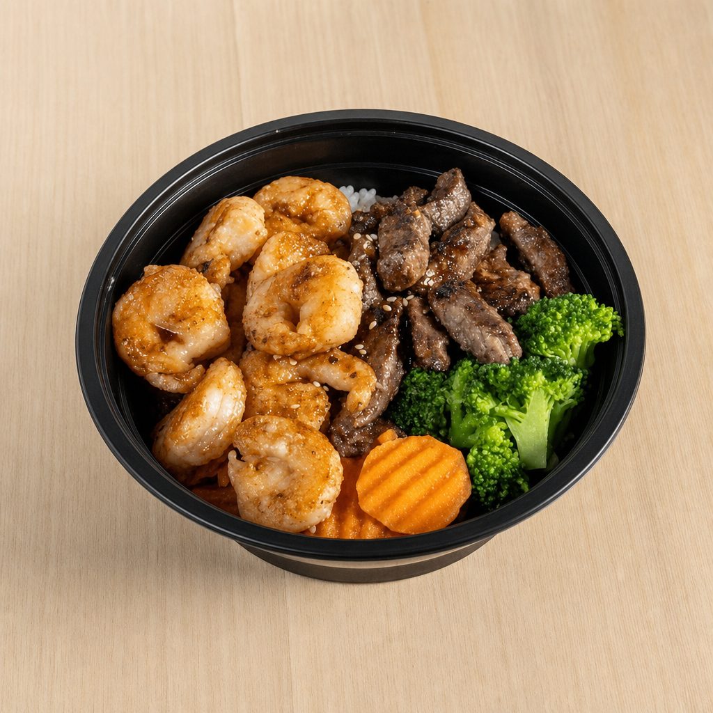 Steak & Shrimp Bowl.
