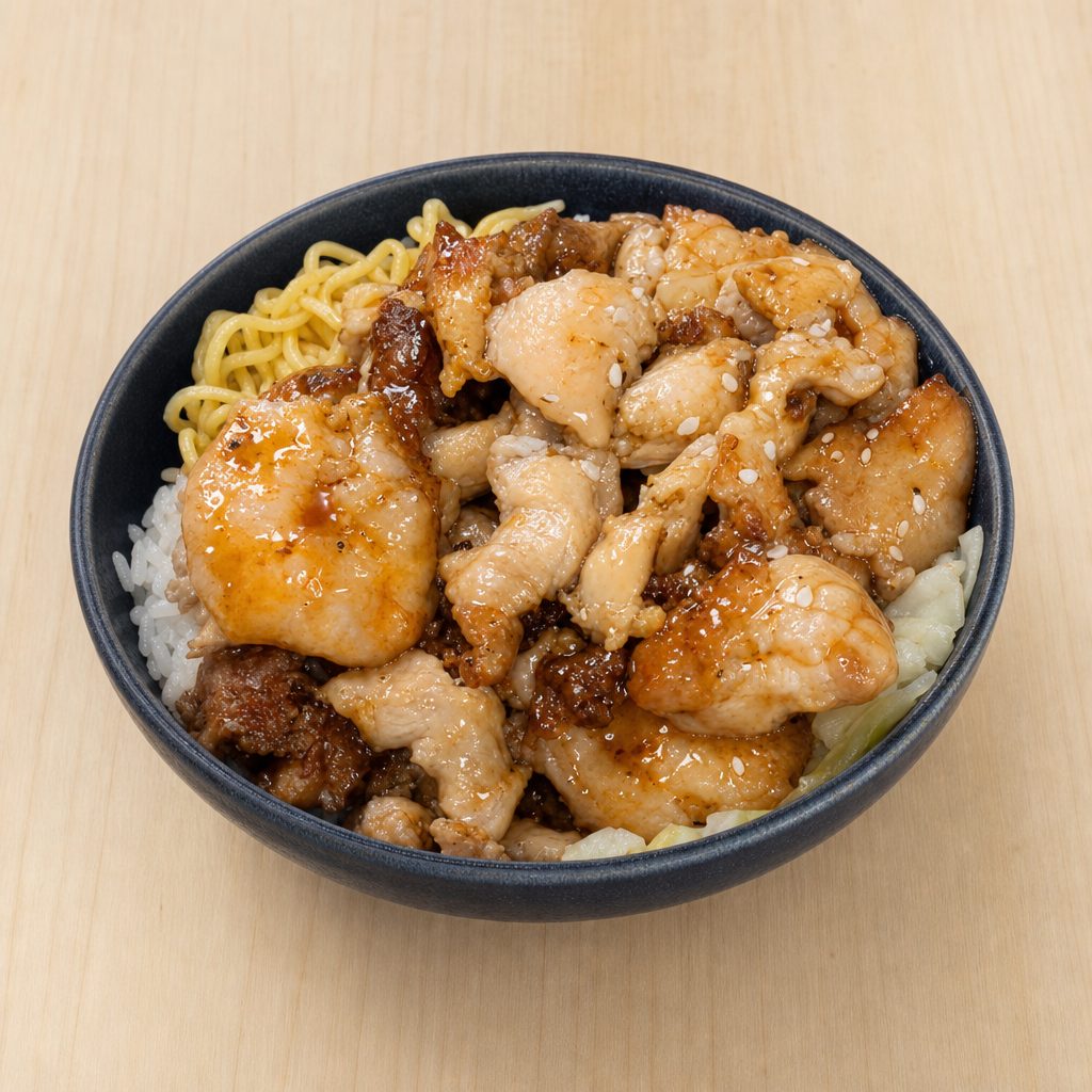Chicken & Shrimp Bowl.